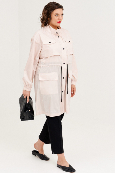 Плащ Almirastyle 362 бежевый - фото 3