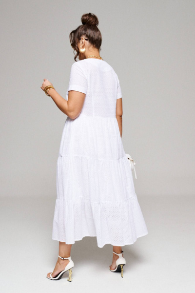 Платье Beautiful&Free 6151 белый - фото 5