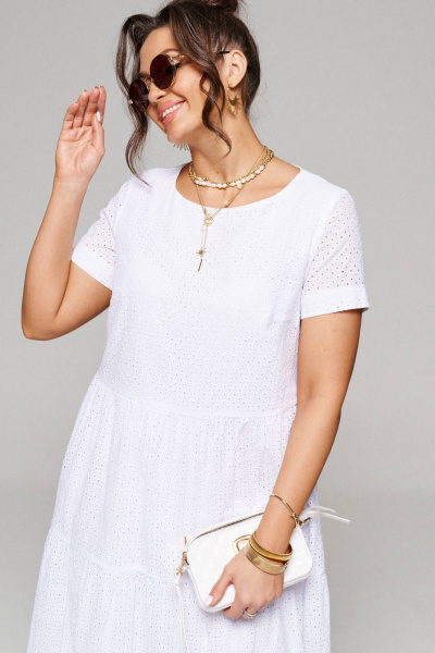 Платье Beautiful&Free 6151 белый - фото 3