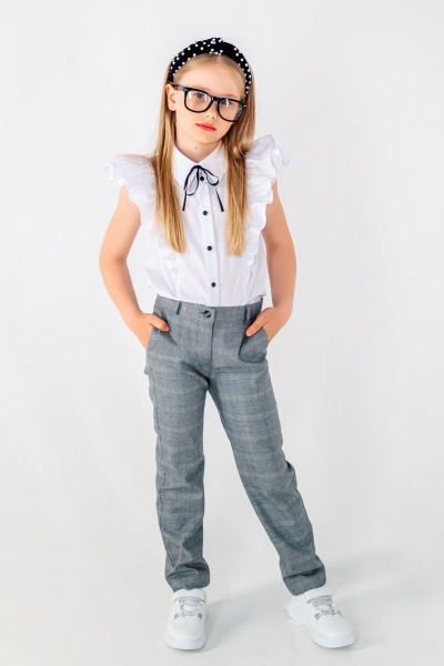 Брюки Франтишка Ш-2987-22с-41-с78 серая_клетка - фото 5