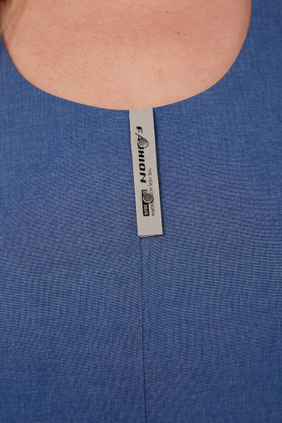 Платье А-силуэта с асимметричным передом и карманами Algranda А3976-с - фото 7