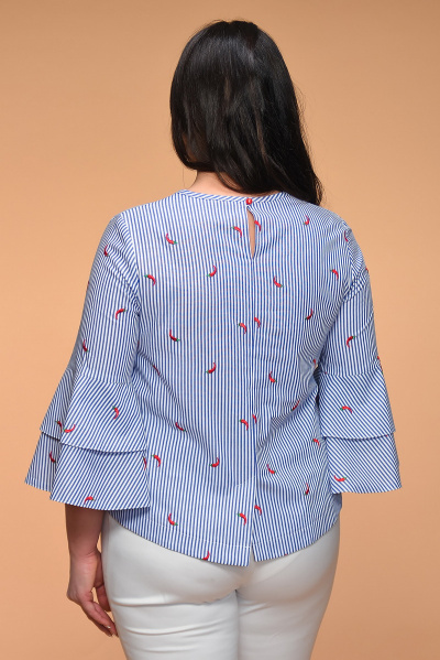 Блуза Медея и К 1917 синий - фото 2