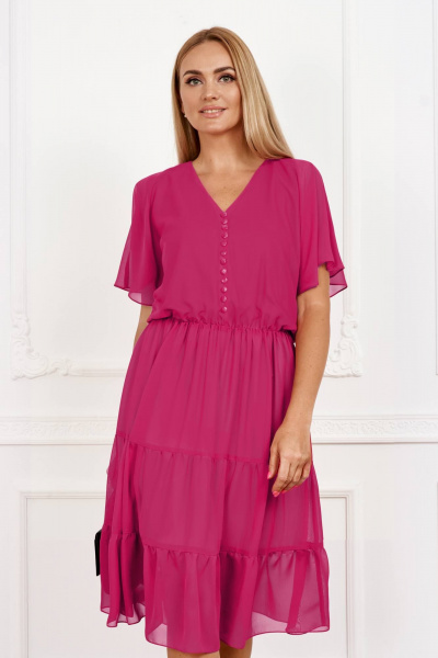 Маленькое летнее платье из шифона с эластичной тесьмой Azzara 919Р - фото 2