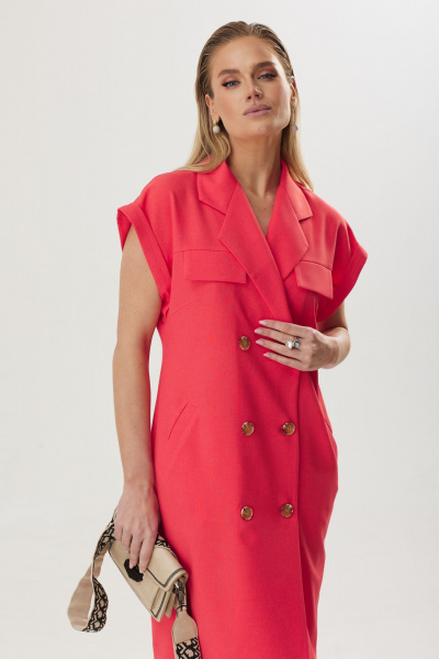 Платье Твой имидж 1803 коралл - фото 6