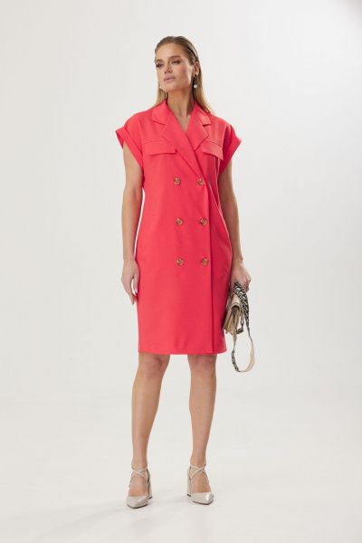 Платье Твой имидж 1803 коралл - фото 4