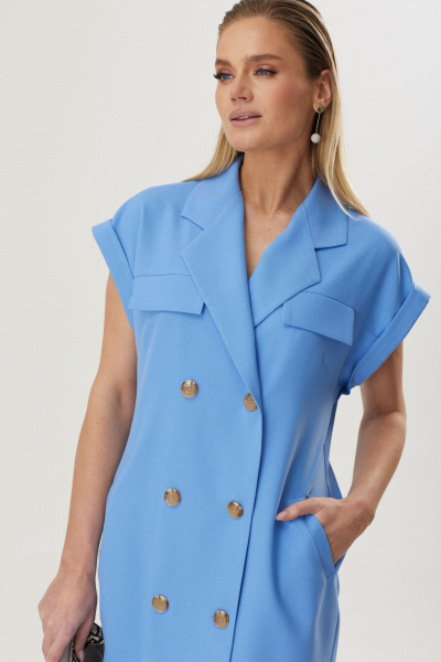 Платье Твой имидж 1840 голубой - фото 3