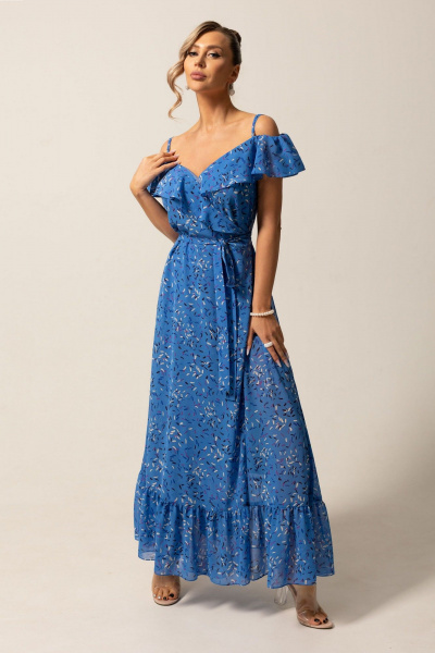 Платье Golden Valley 44159 синий - фото 2