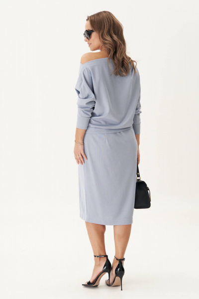 Юбка и джемпер из трикотажа с высоким разрезом для комфорта Fantazia Mod 4353 - фото 5