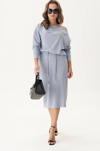 Юбка и джемпер из трикотажа с высоким разрезом для комфорта Fantazia Mod 4353 - фото 1