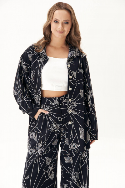 Брюки, рубашка Fantazia Mod 4745 синий - фото 5