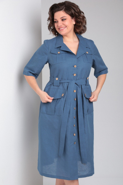 Платье Celentano lite 5029.1 синий - фото 8