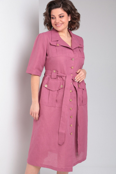 Платье Celentano lite 5029.2 малиновый - фото 11