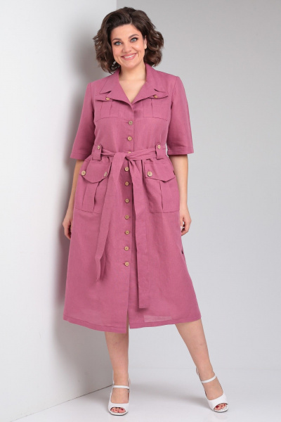 Платье Celentano lite 5029.2 малиновый - фото 9