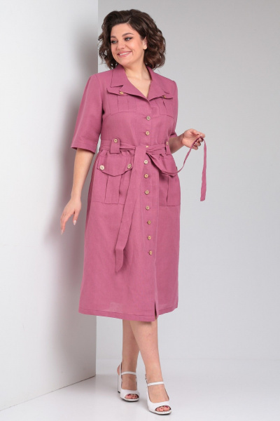 Платье Celentano lite 5029.2 малиновый - фото 8