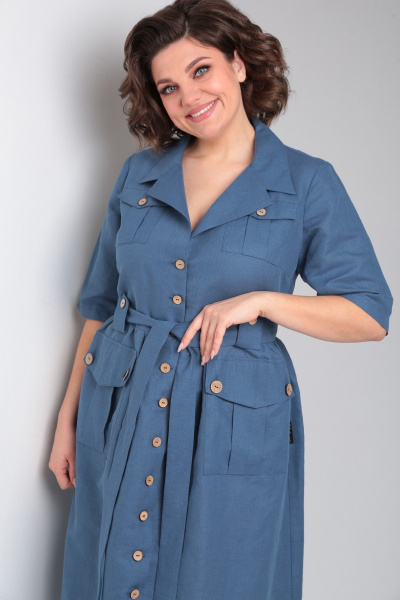 Платье Celentano lite 5029.2 синий - фото 10