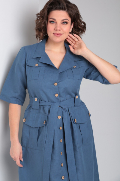 Платье Celentano lite 5029.2 синий - фото 9