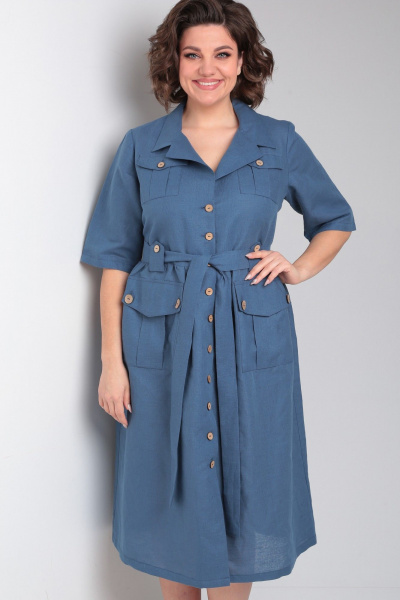 Платье Celentano lite 5029.2 синий - фото 7