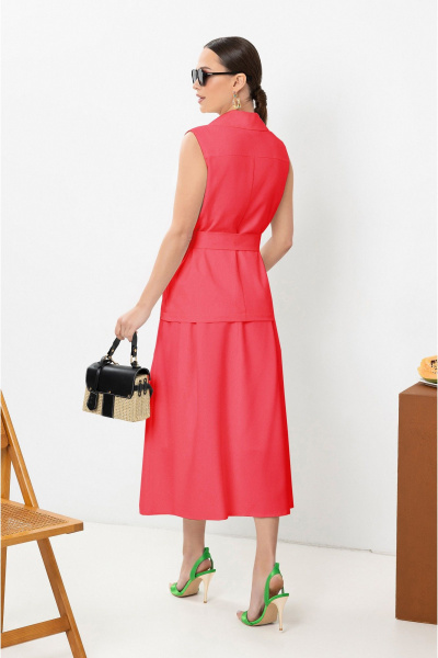 Жилет, юбка Lissana 4914 коралл - фото 5