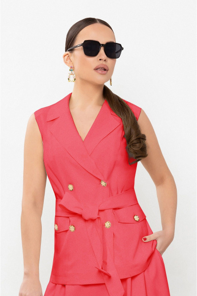 Жилет, юбка Lissana 4914 коралл - фото 2
