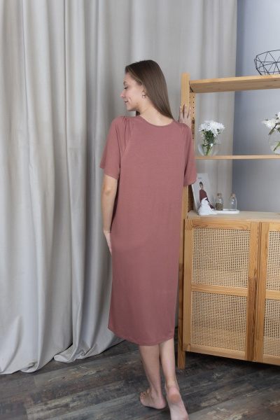 Сорочка Купалинка 568131.158-164 коричневый - фото 3