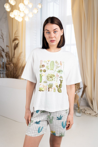 Майка, шорты Купалинка 661507.170-176 к.экрю,набивка - фото 3