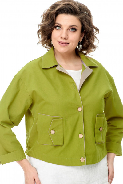 Жакет T&N 7509 олива - фото 1