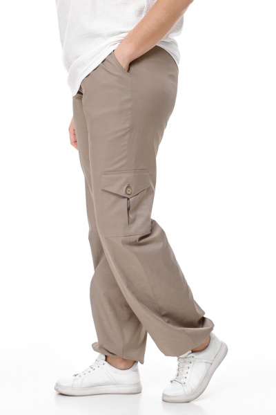 Блуза, брюки, жакет T&N 7511 пудра/какао - фото 8