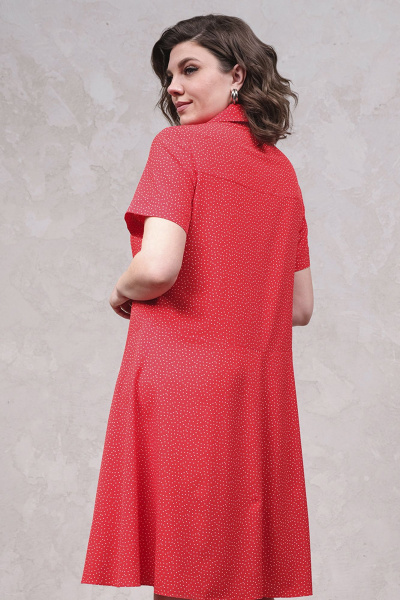 Летнее платье-рубашка на пуговицах из текстиля Avanti 1634 - фото 4