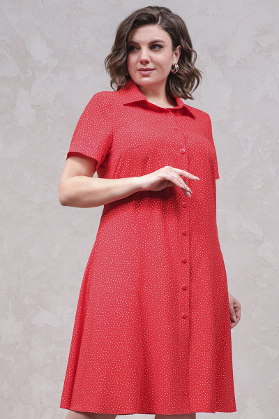 Летнее платье-рубашка на пуговицах из текстиля Avanti 1634 - фото 3