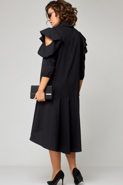 Платье EVA GRANT 7299К черный - фото 11