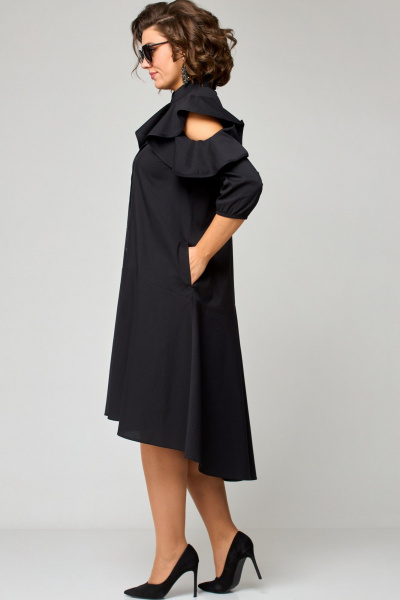Платье EVA GRANT 7299К черный - фото 10