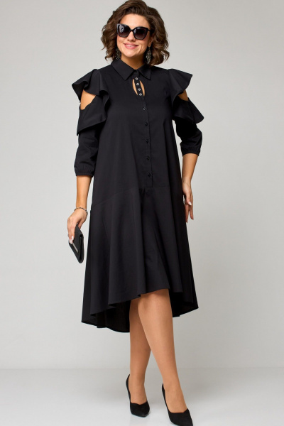 Платье EVA GRANT 7299К черный - фото 1