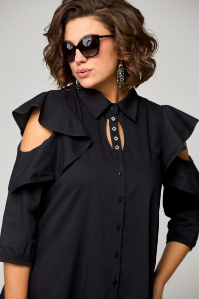 Платье EVA GRANT 7299К черный - фото 4