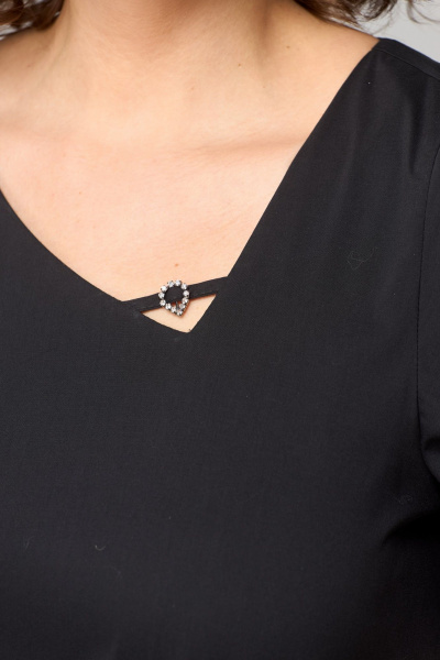 Платье EVA GRANT 7303 черный - фото 11