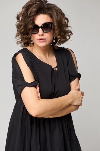 Платье EVA GRANT 7303 черный - фото 10