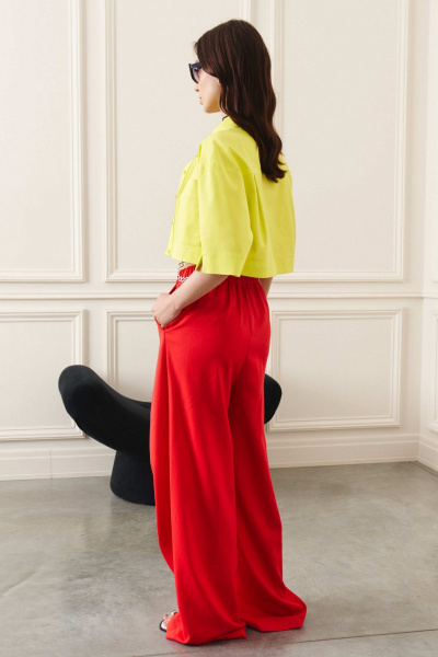 Жакет из хлопкового денима с застёжкой на пуговицы и карманами Lokka 1441 - фото 6