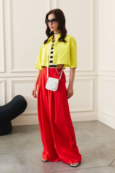 Жакет из хлопкового денима с застёжкой на пуговицы и карманами Lokka 1441 - фото 4