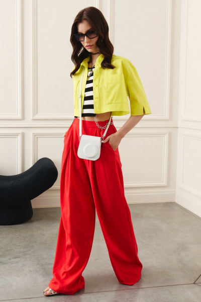 Жакет из хлопкового денима с застёжкой на пуговицы и карманами Lokka 1441 - фото 3