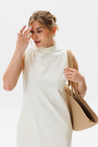 Платье FAMA F12-03М молочный экрю - фото 12