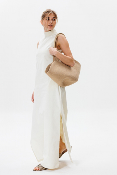 Платье FAMA F12-03М молочный экрю - фото 9