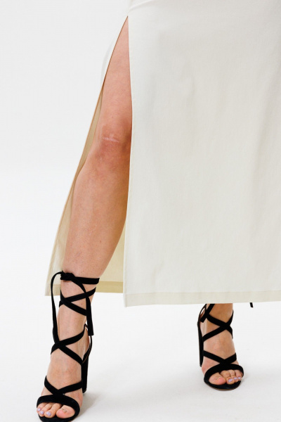 Платье FAMA F12-03М молочный экрю - фото 6