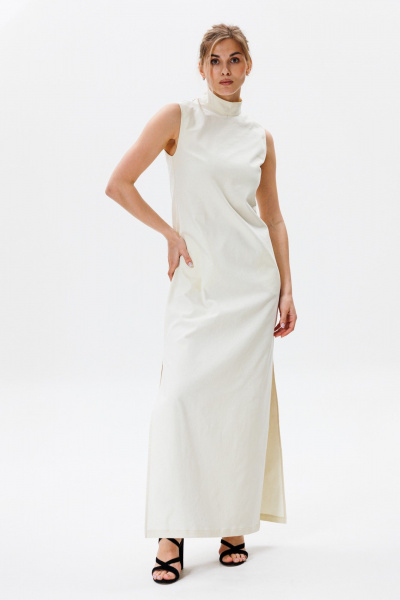 Платье FAMA F12-03М молочный экрю - фото 1