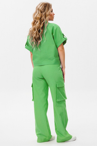 Летние джинсовые брюки с карманами и прорезями Amberа Style 1086z - фото 4