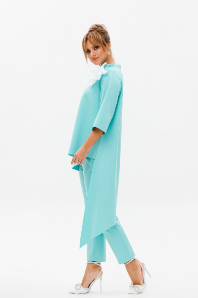 Блуза, брюки Mubliz 147 мята - фото 17