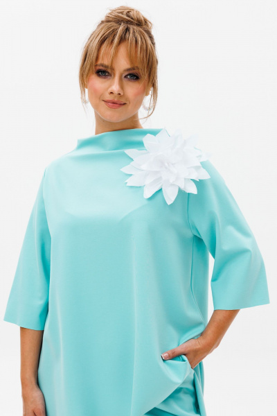 Блуза, брюки Mubliz 147 мята - фото 8