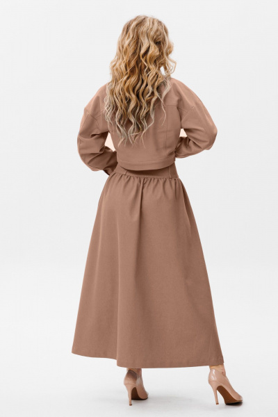 Костюм жакет и юбка свободного силуэта летний стиль Ambera Style 2068С - фото 2