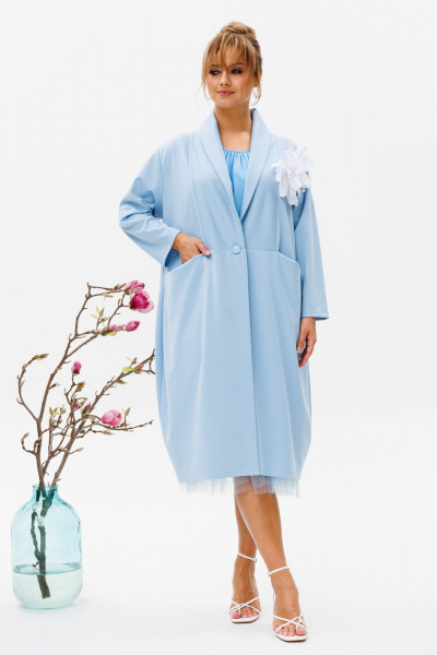 Жакет, платье Mubliz 150 голубой - фото 3