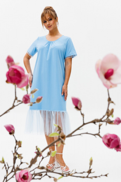 Жакет, платье Mubliz 150 голубой - фото 8