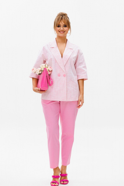 Брюки, жакет Mubliz 163 розовый - фото 3