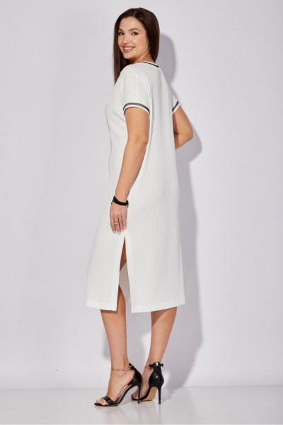 Летнее платье прямого силуэта с разрезами и принтом TAiER 1281 - фото 6